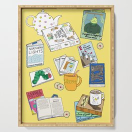 Children's books and Cocoa Serving Tray