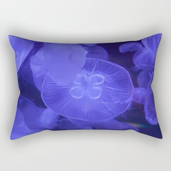 Moon Jelly Fish Rectangular Pillow