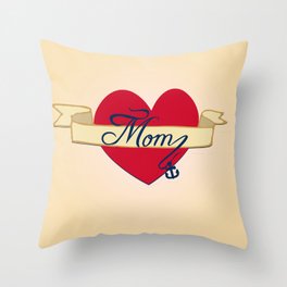 Mom- A love that lasts forever Throw Pillow
