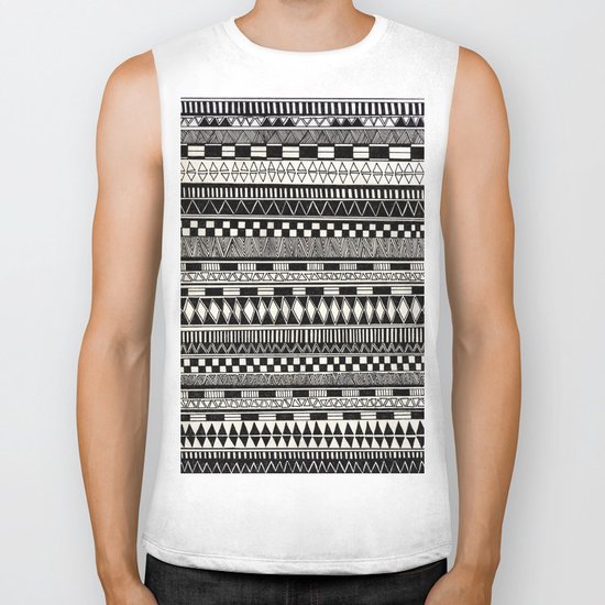 black//white Biker Tank