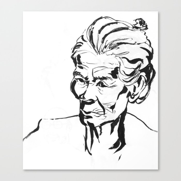 Old women Canvas Print