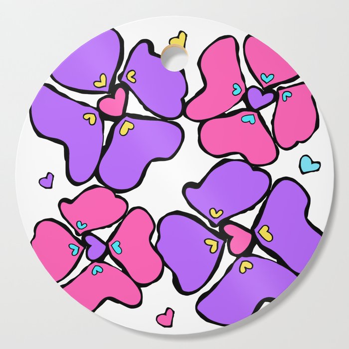Janet Floral  Cutting Board