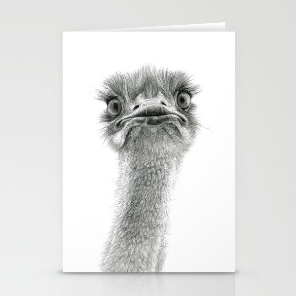 Cute Ostrich SK053 Stationery Cards