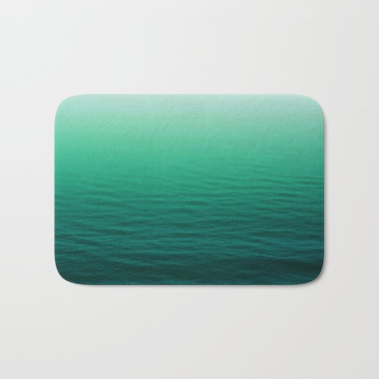 Deep Aqua Waves Bath Mat