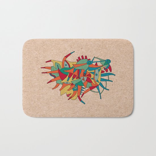 - horse man spider - Bath Mat