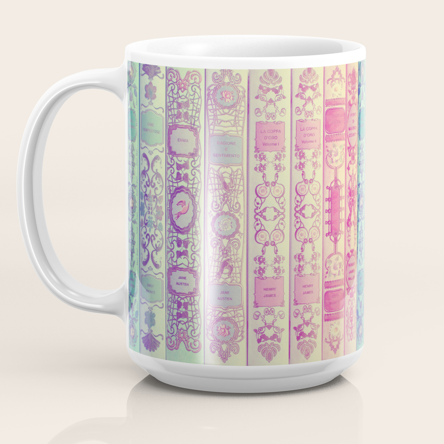 Pattern Books Coffee Mug By Dollmadeinjapan Society6