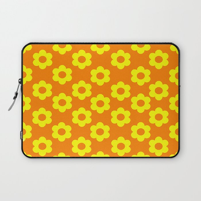 Yellow/Orange Flowers Laptop Sleeve