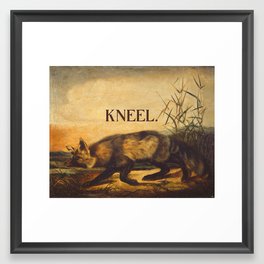 kneel Framed Art Print
