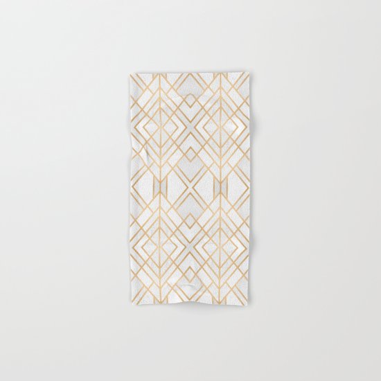 Golden Geo Hand & Bath Towel