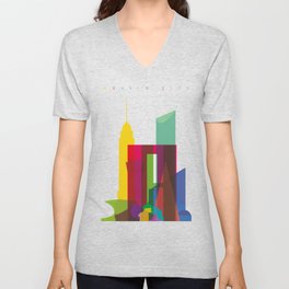 Shapes of Mexico City accurate to scale V Neck T Shirt