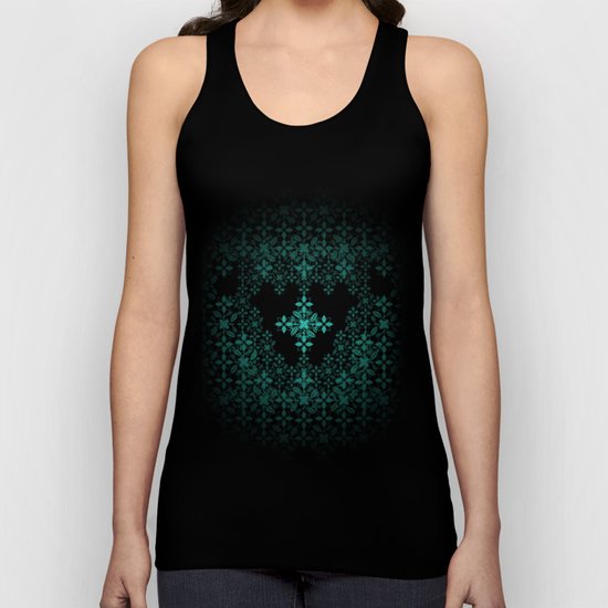 Blue Flowers Unisex Tank Top