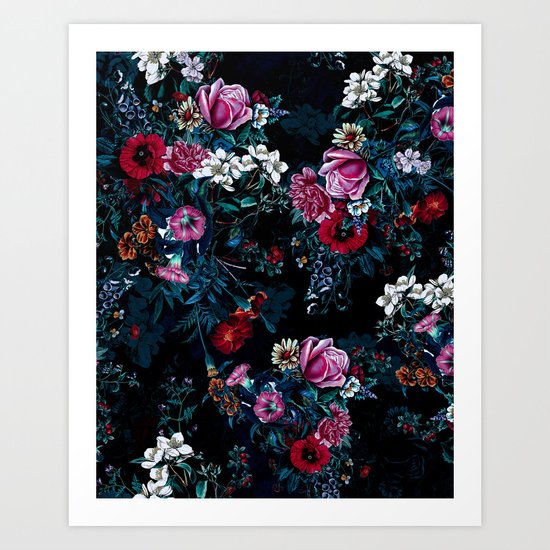 NIGHT GARDEN XIII Art Print