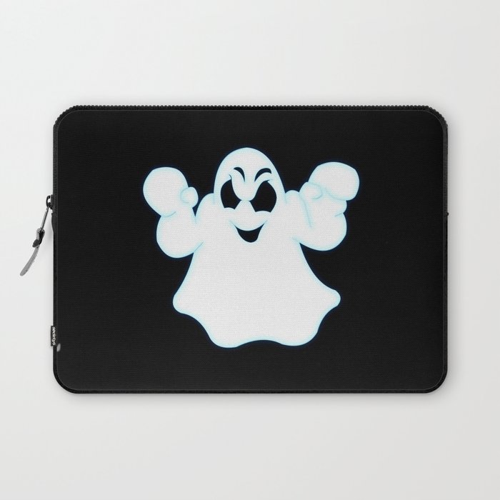 Glowing Halloween Ghost Laptop Sleeve