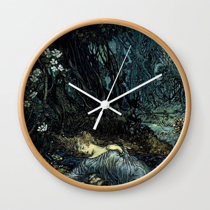 A Midsummer Night's Dream Titania Sleeping Wall Clock