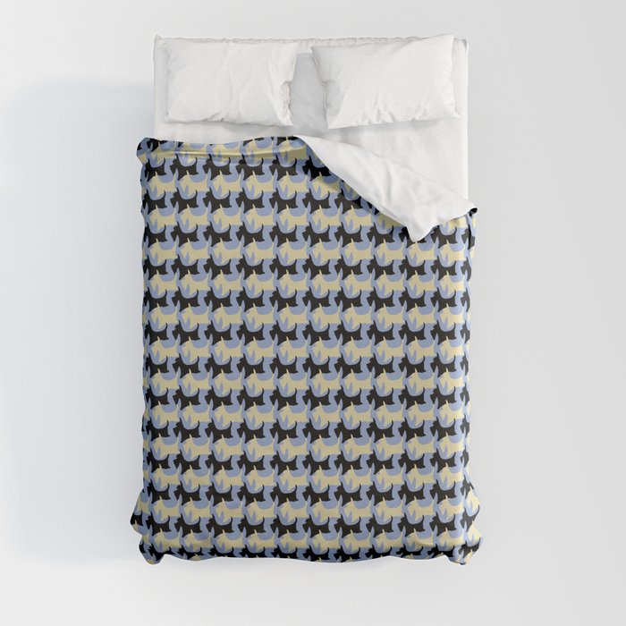 Scottie serenity pattern Duvet Cover