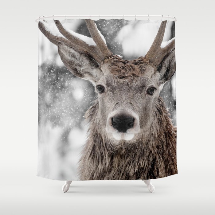 WINTER STAG Shower Curtain