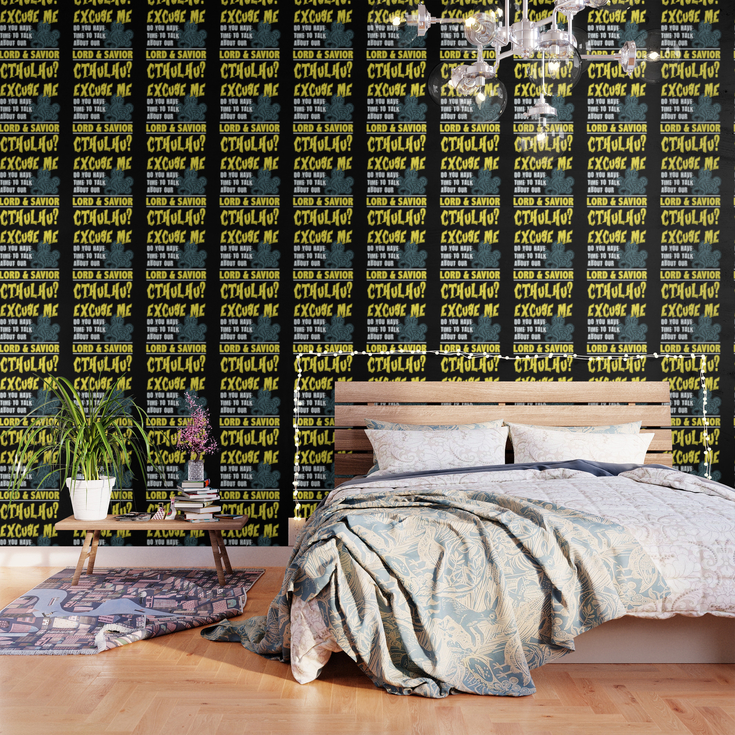 Do You Havetime To Talk About Our Lord Savior Cthulhu Wallpaper By Anziehend Society6