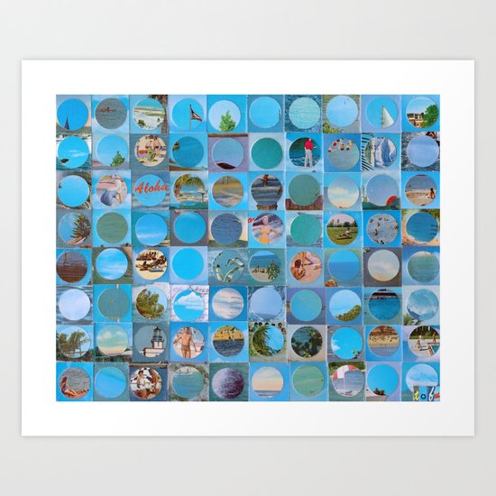 Postcard Aloha Art Print