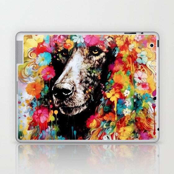 Poodle in Bloom: A Floral Fantasy Laptop & iPad Skin