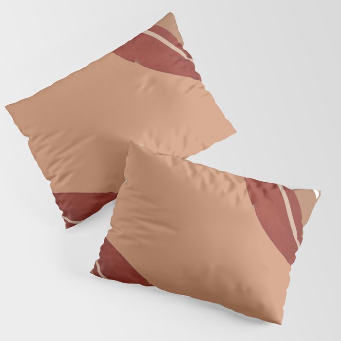 Brown Bohemian Floral Pattern Pillow Sham