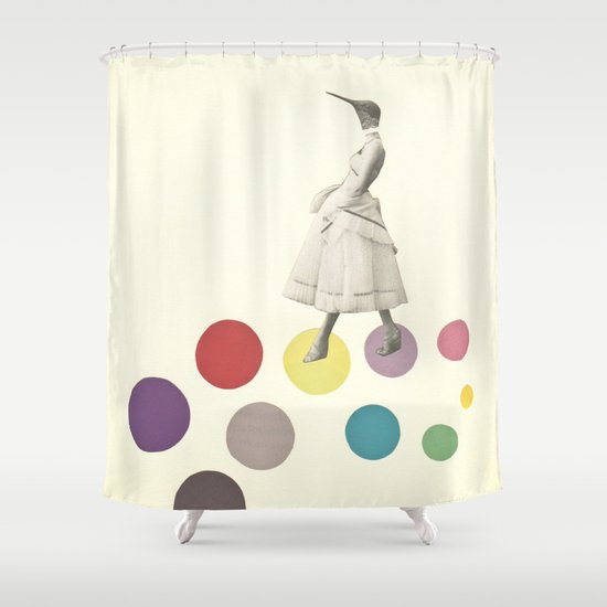 Bird Lady Shower Curtain