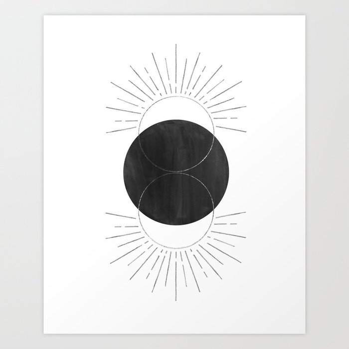 Black sun 2 Art Print