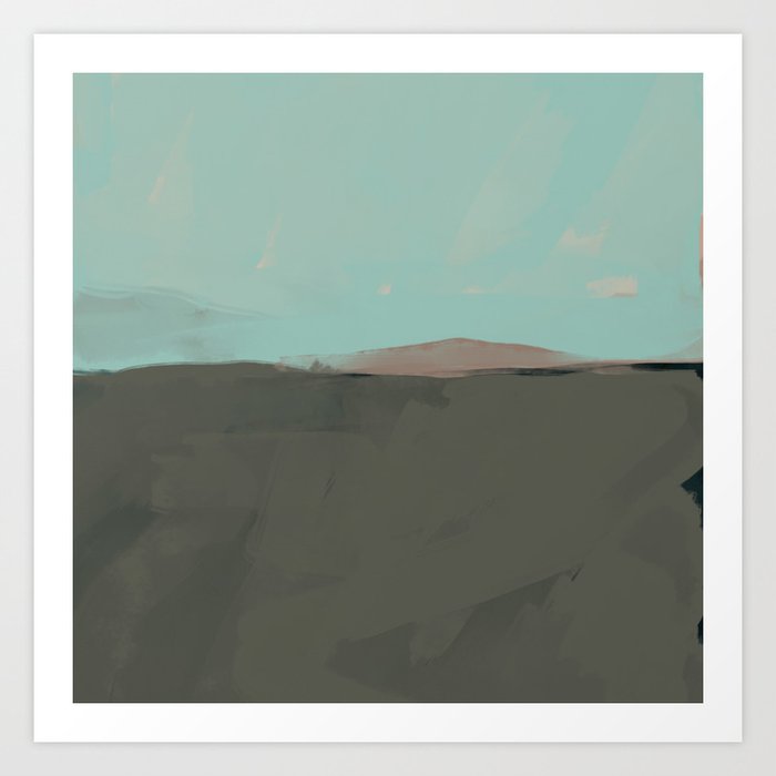 The Abstract Landscape Of Calm Art Print