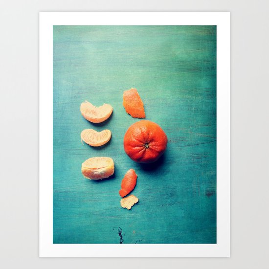Orange Wedge Art Print
