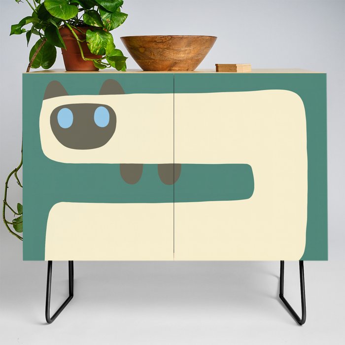 Long cat meow 3 Credenza