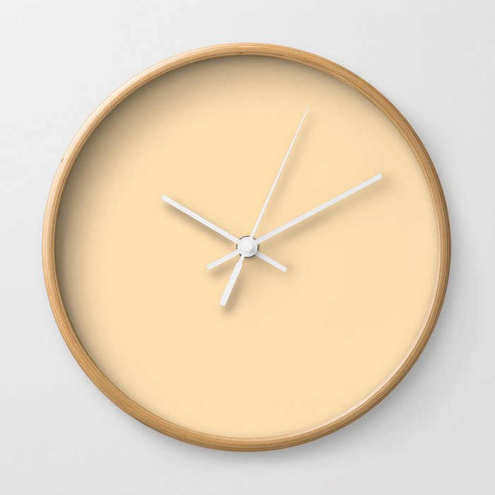 Custard Tan Wall Clock