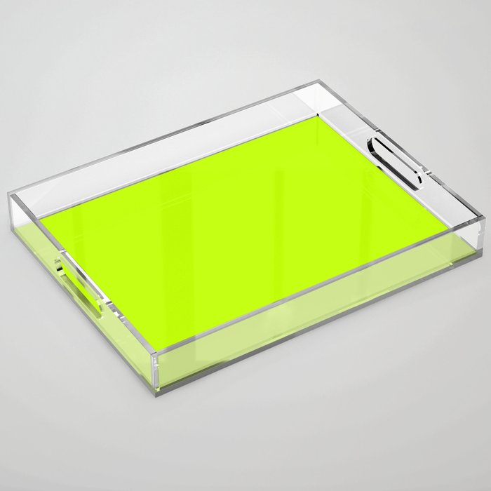 BITTER LIME COLOR. Vibrant Green solid color Acrylic Tray