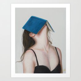 Books Art Print | Curated, People, Geek, Nerd, Books, Read, Abstract, Cool, Funny, Painting 