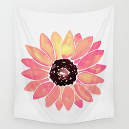 Pink Sunflower Wall Tapestry