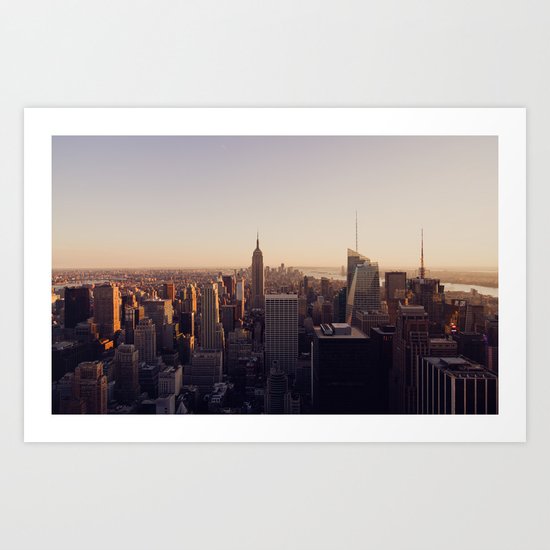 another Empire State Building shot | colored Art Print