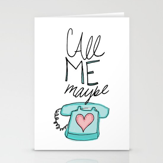 Call Me Maybe Stationery Cards