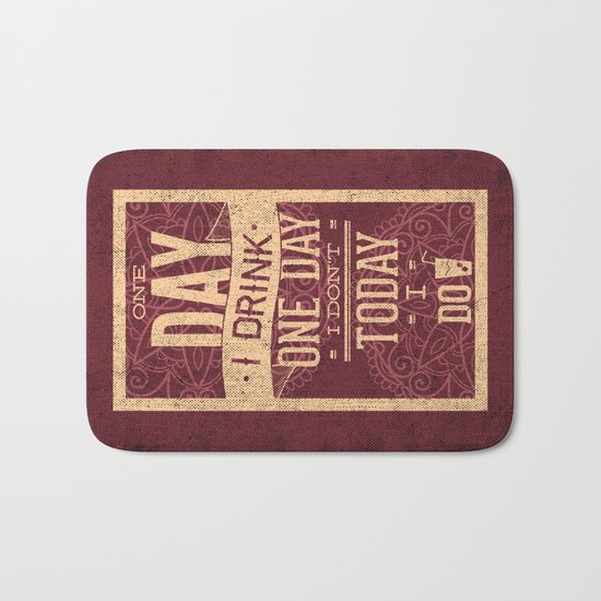 The most romantic words ever- I will do the dishes- Typography Bath Mat
