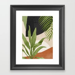 Abstract Art Tropical Leaf 11 Framed Art Print
