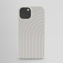 Minimal Arch II Natural Off White Modern Geometric Lines iPhone Case