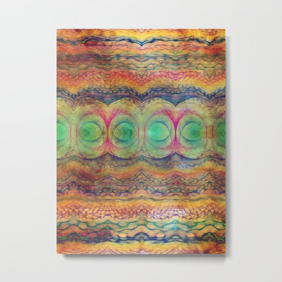 Wavy Pattern Metal Print