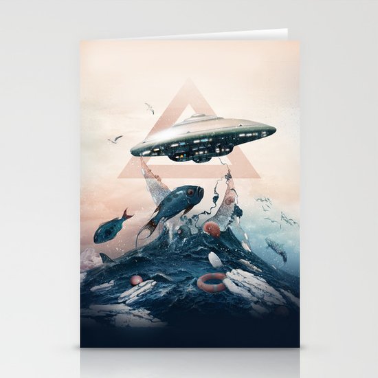 UFO Stationery Cards