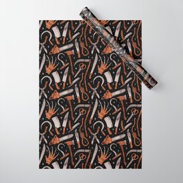  Horror Movie Weapons Wrapping Paper