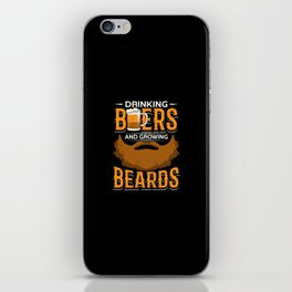 Beers And Beards iPhone Skin