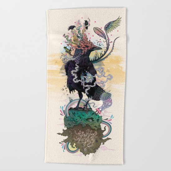 You are Free to Fly Beach Towel