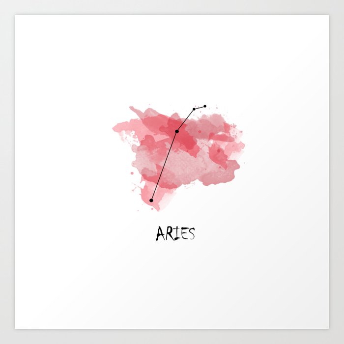 Aries Fire Element Art Print By Studiocreativ Society6
