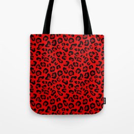 Leopard Print in Reds Tote Bag
