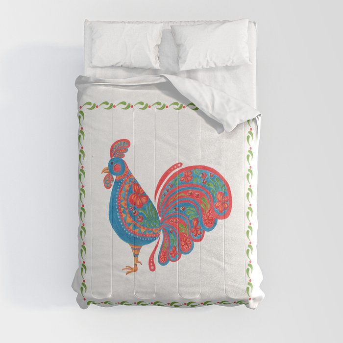 The Blue Roosters Comforter