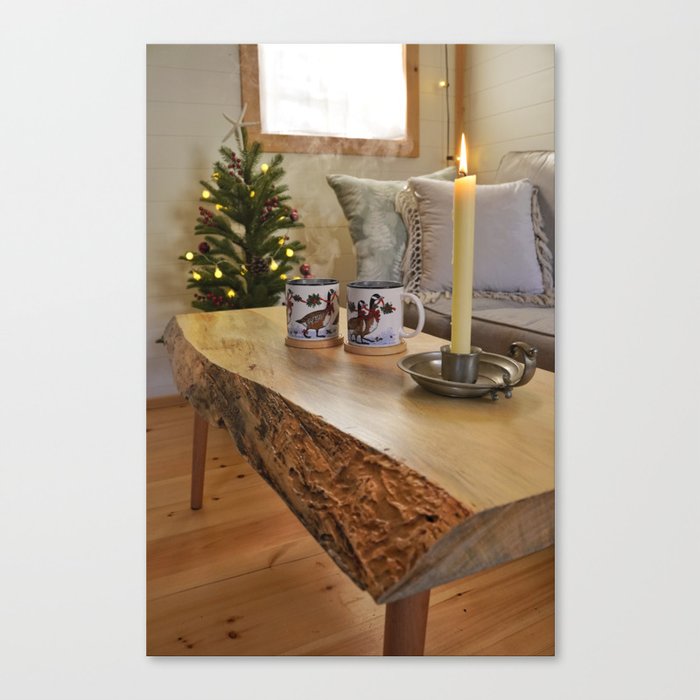 Christmas in the Cottage Canvas Print