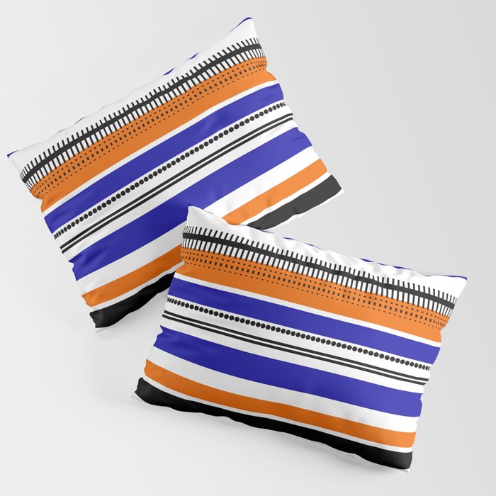 SSLICEE - Stripe, Lines, Orange, Fun, Summer, Clean Pillow Sham