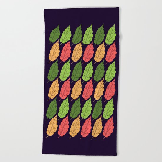 Autumn Leaves Beach Towel