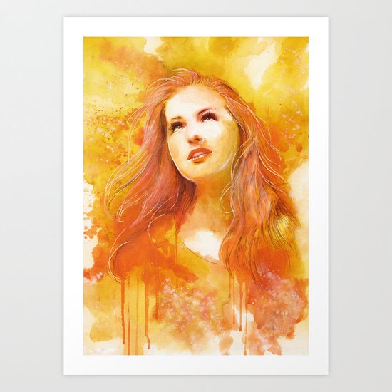 Just before the leaves fall Art Print